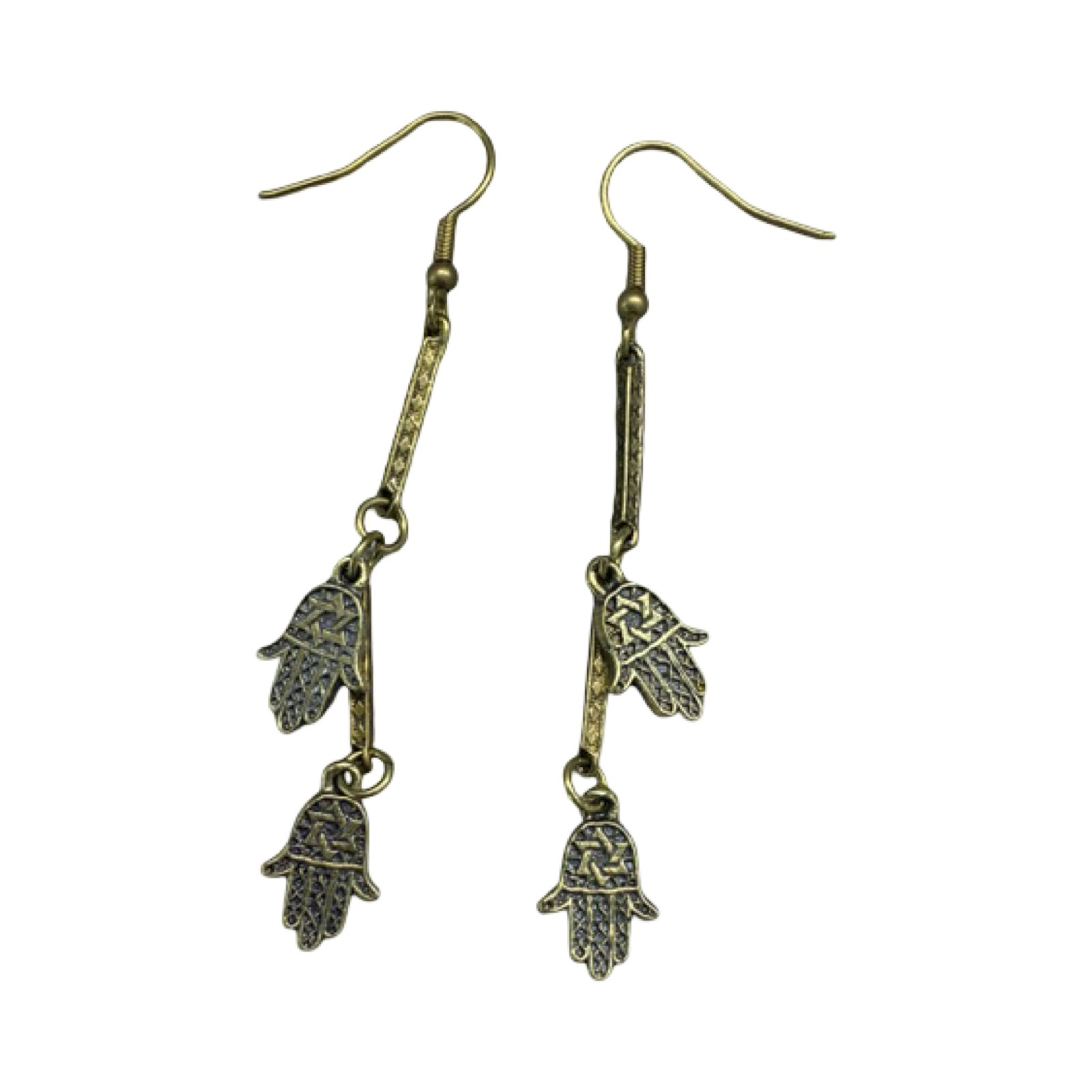 Double Hamsa Earrings