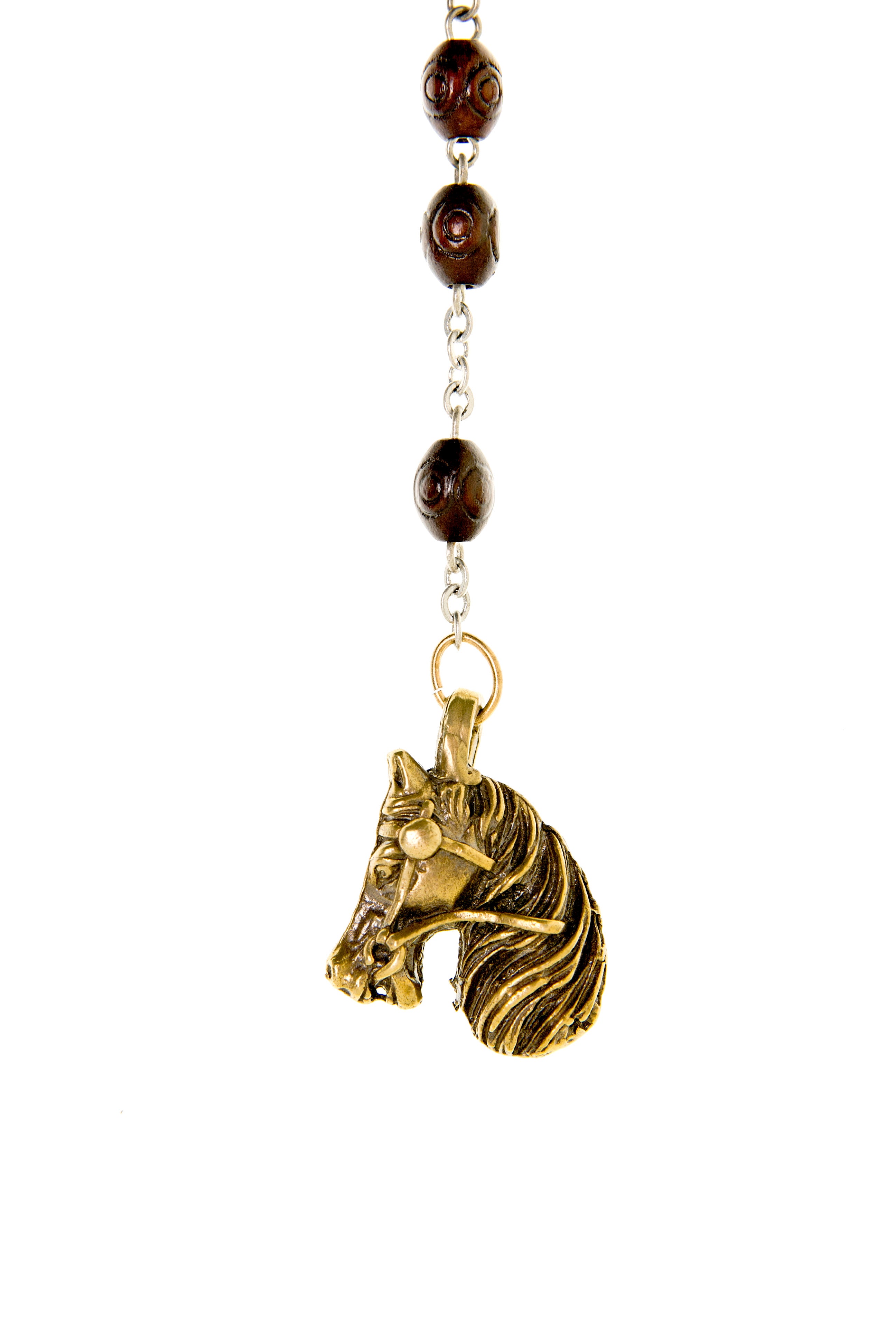 Horse Rosary Necklace