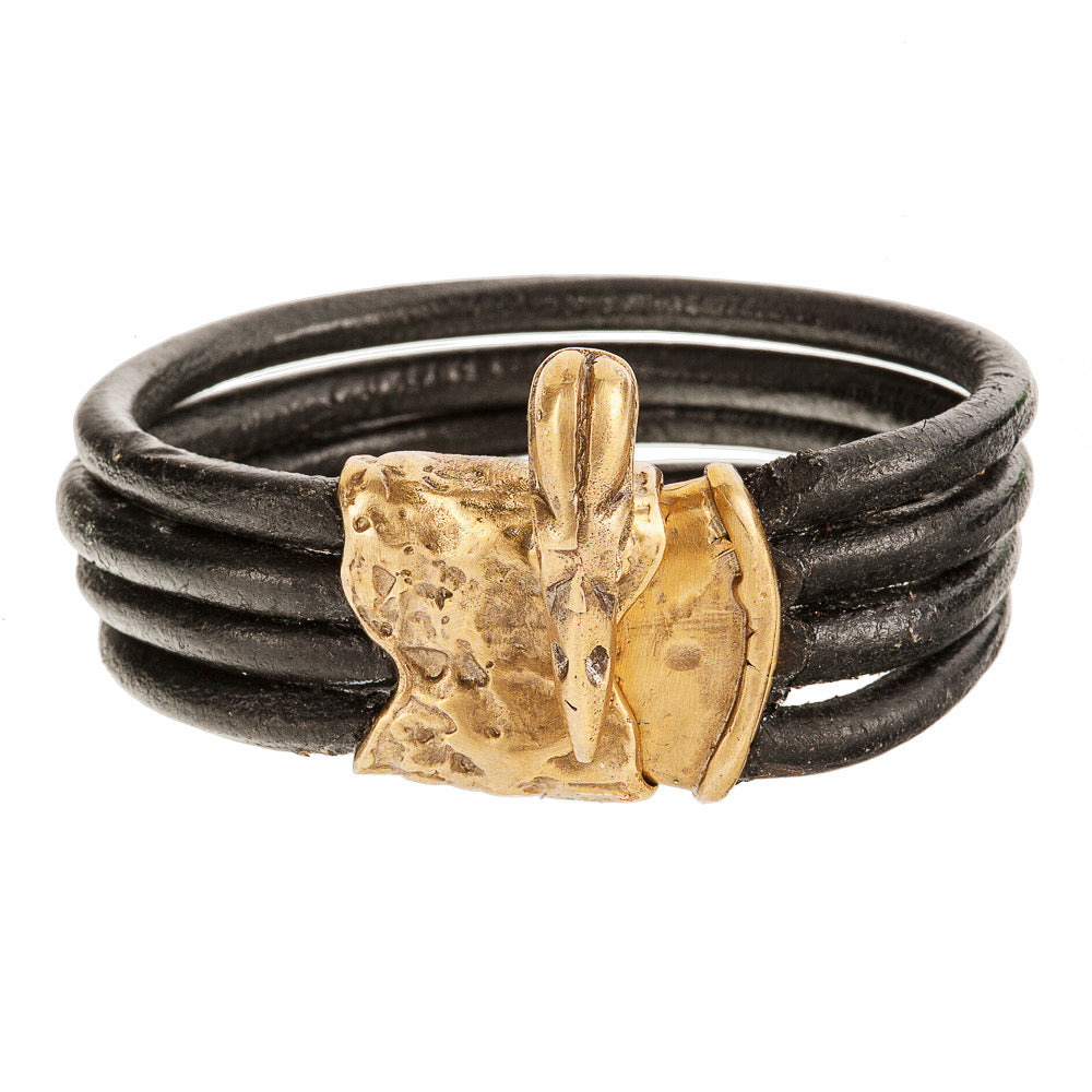 Bird Skull Screw Lock Bracelet