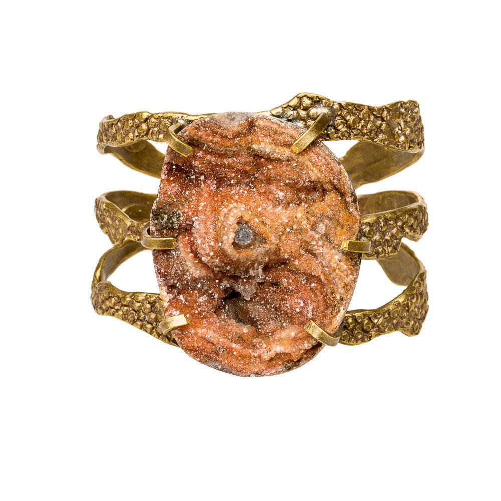 Earth-Toned Druzy Cuff