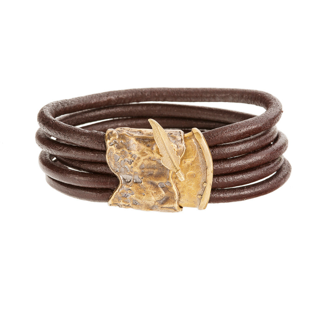 Feather Screw Lock Bracelet