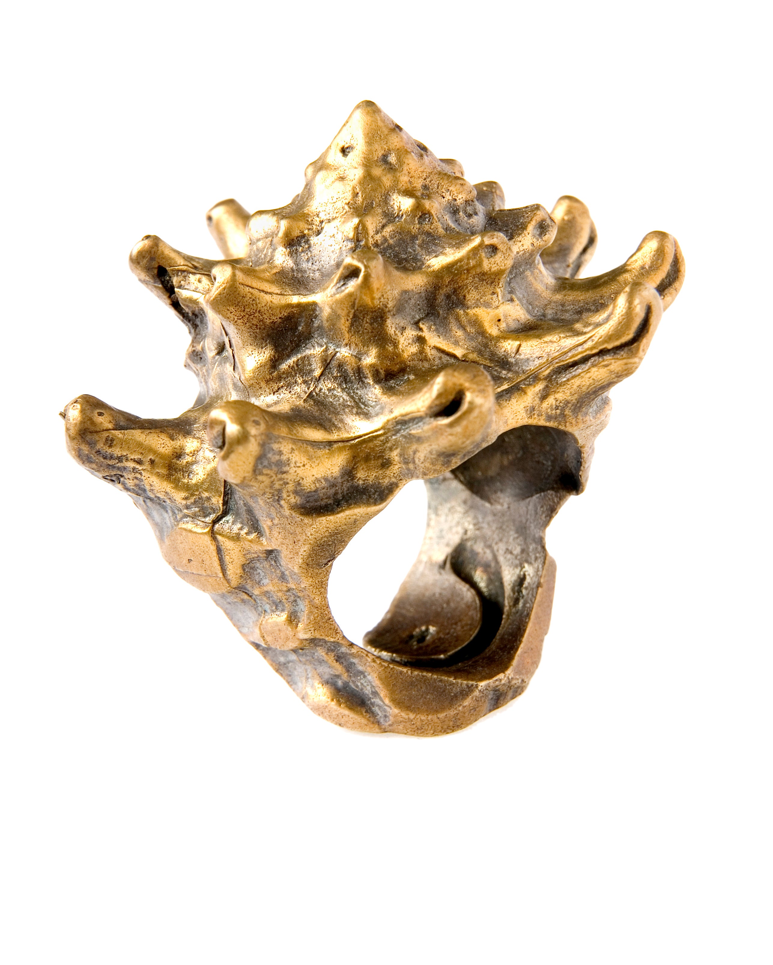 Large Conch Shell Cocktail Ring