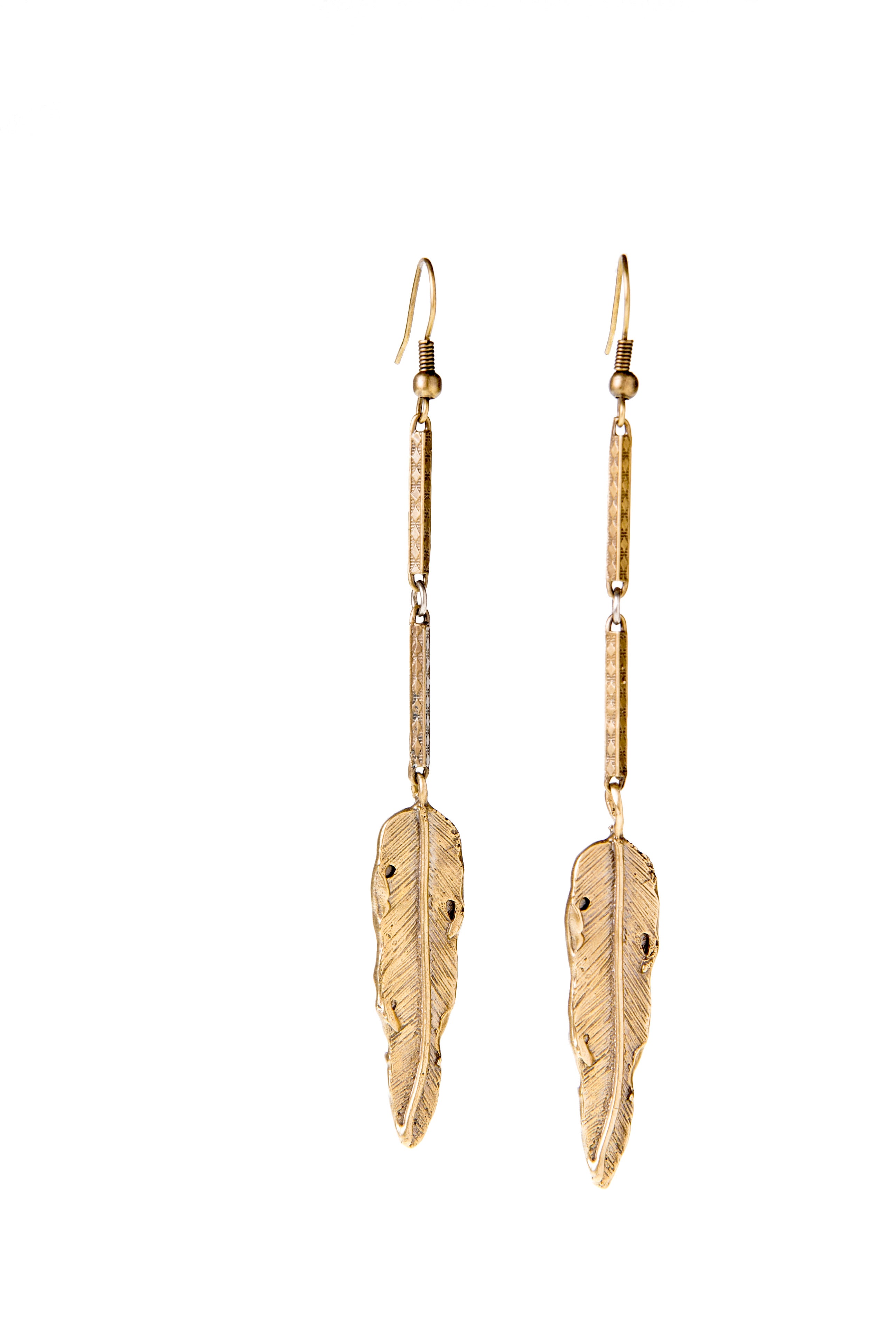 Long Feather Earrings