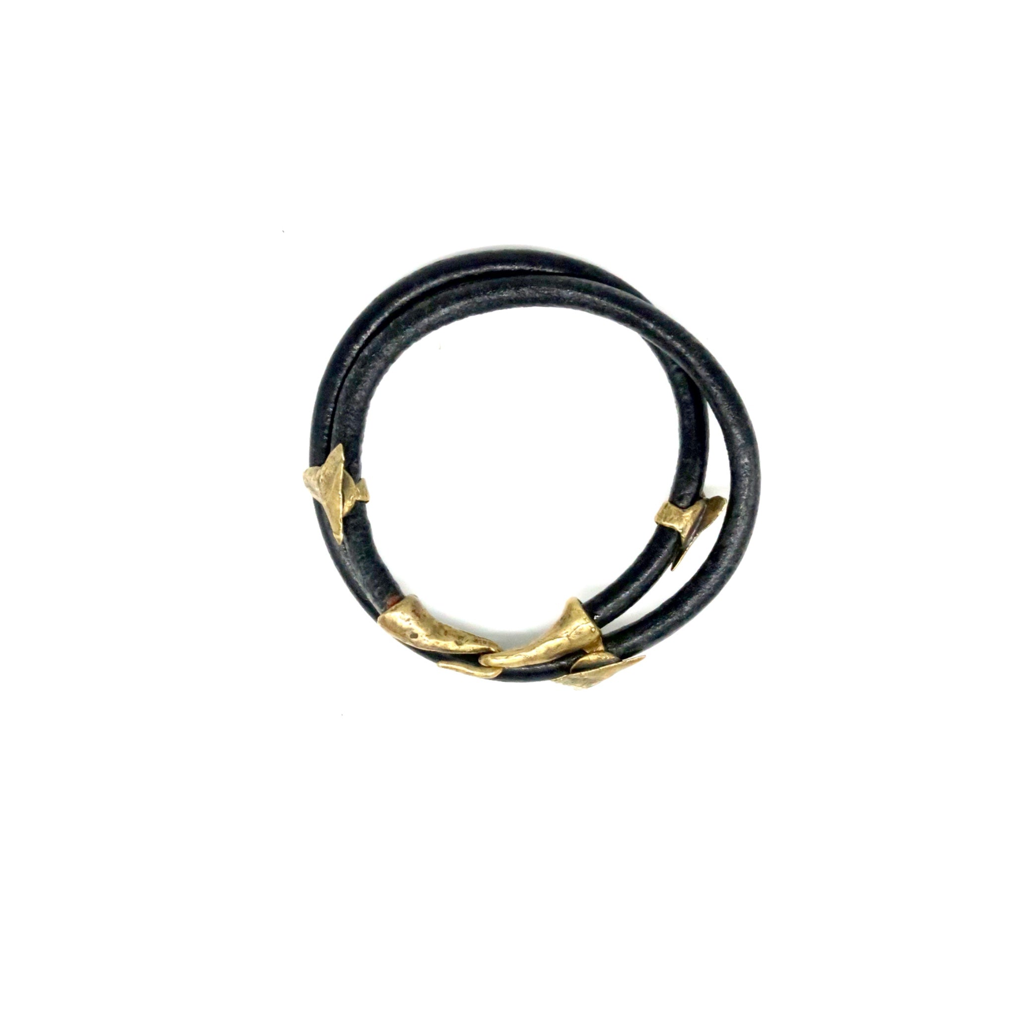 Shark Tooth Leather Wrap