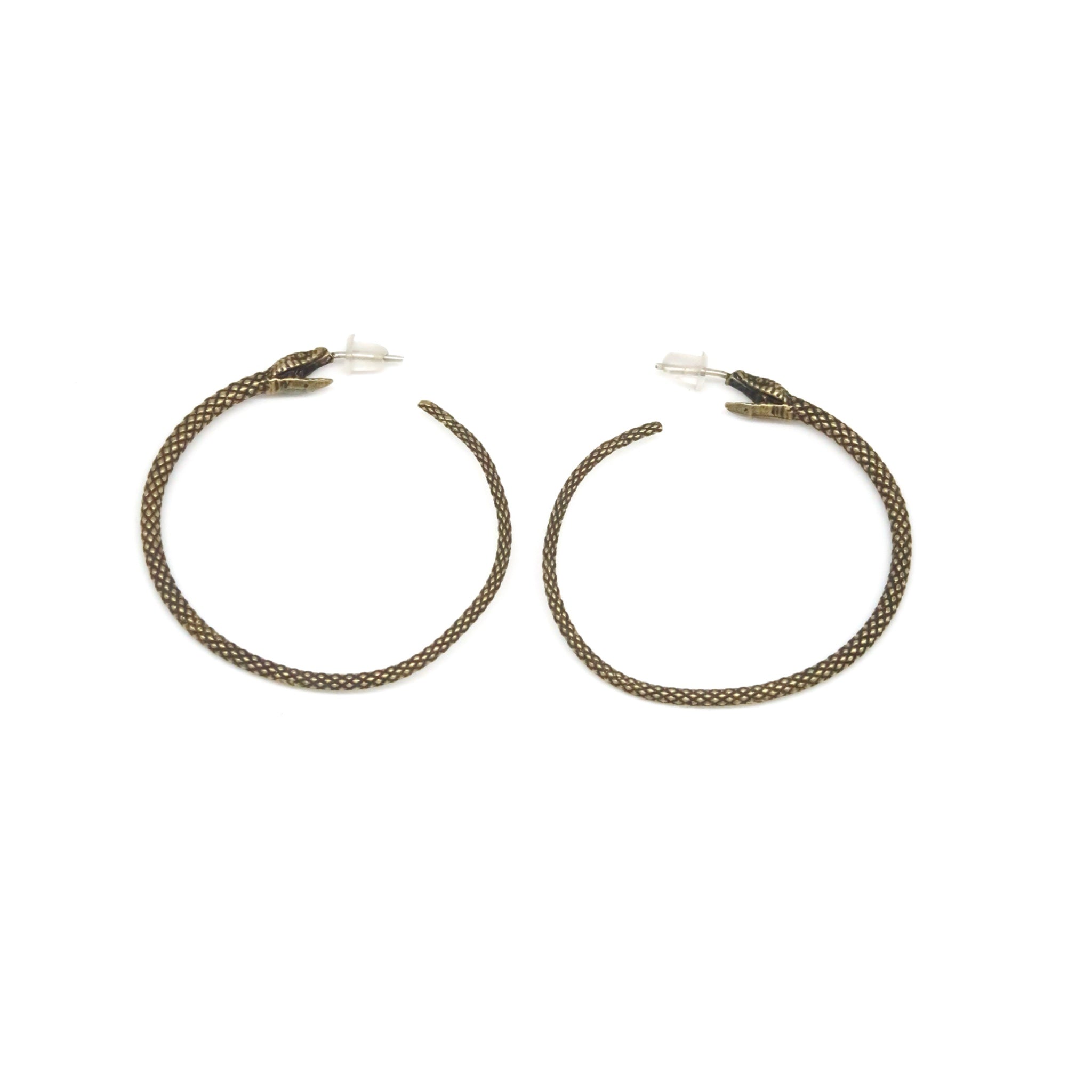 Serpent Hoop Earrings