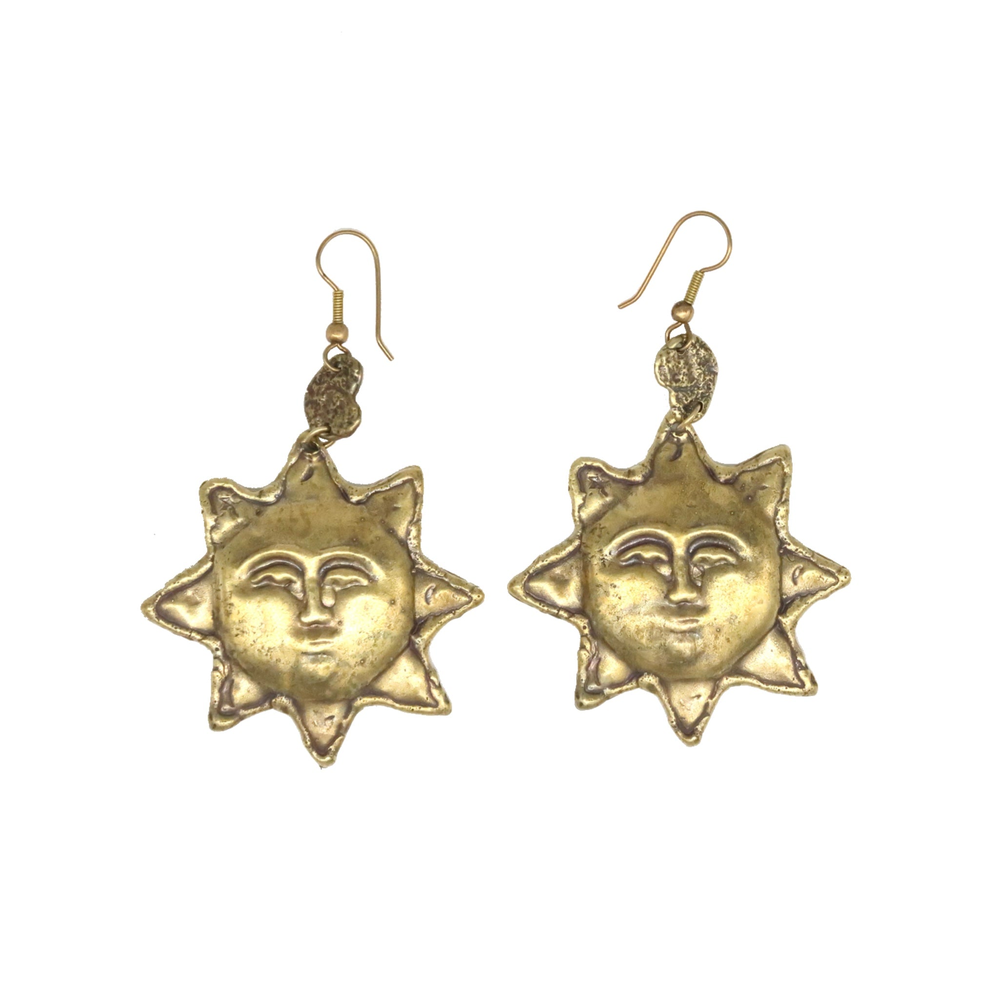 Sun Face Earrings