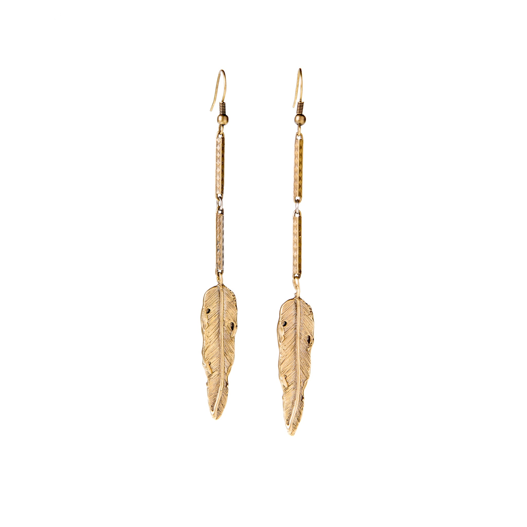Long Feather Earrings