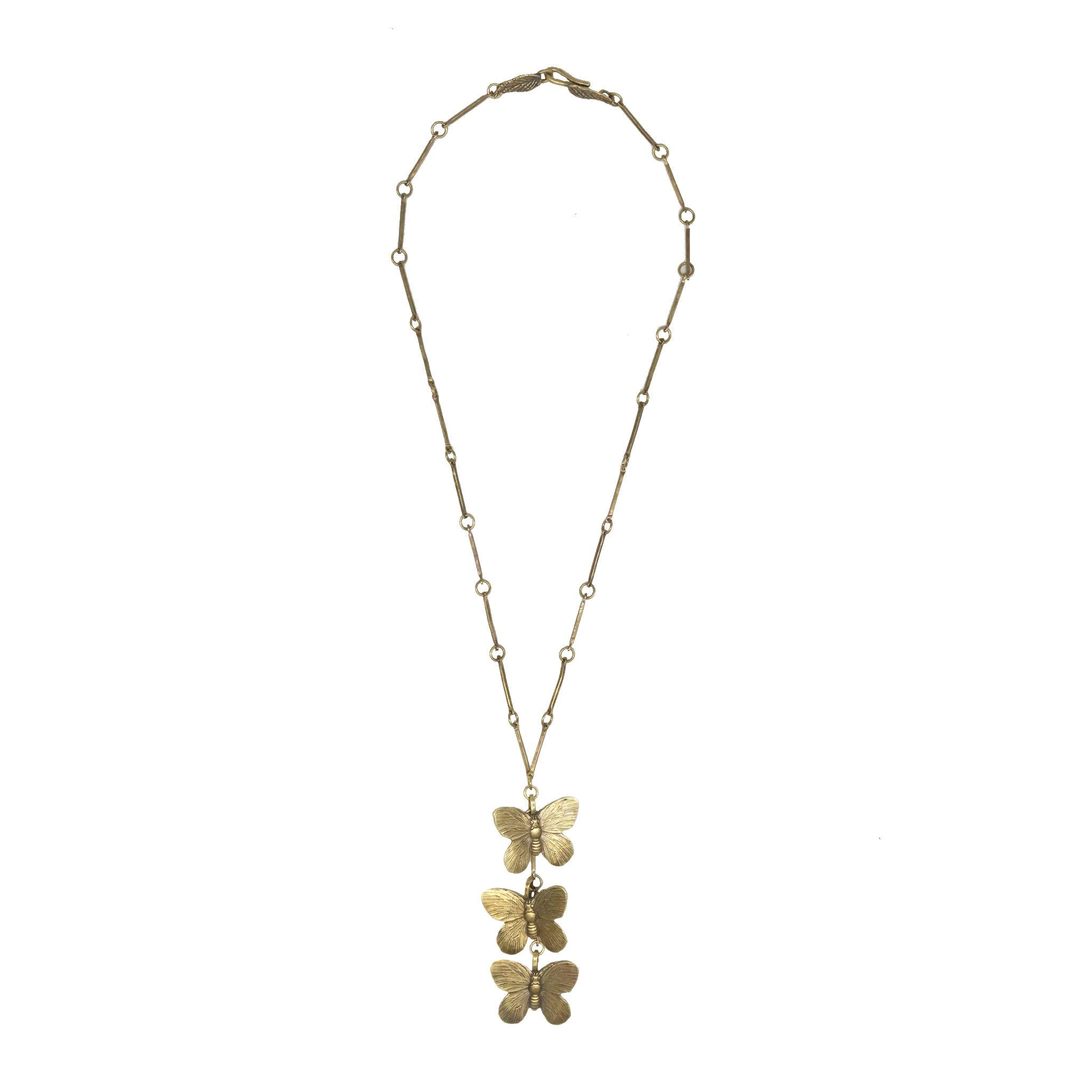 Three Butterflies Necklace