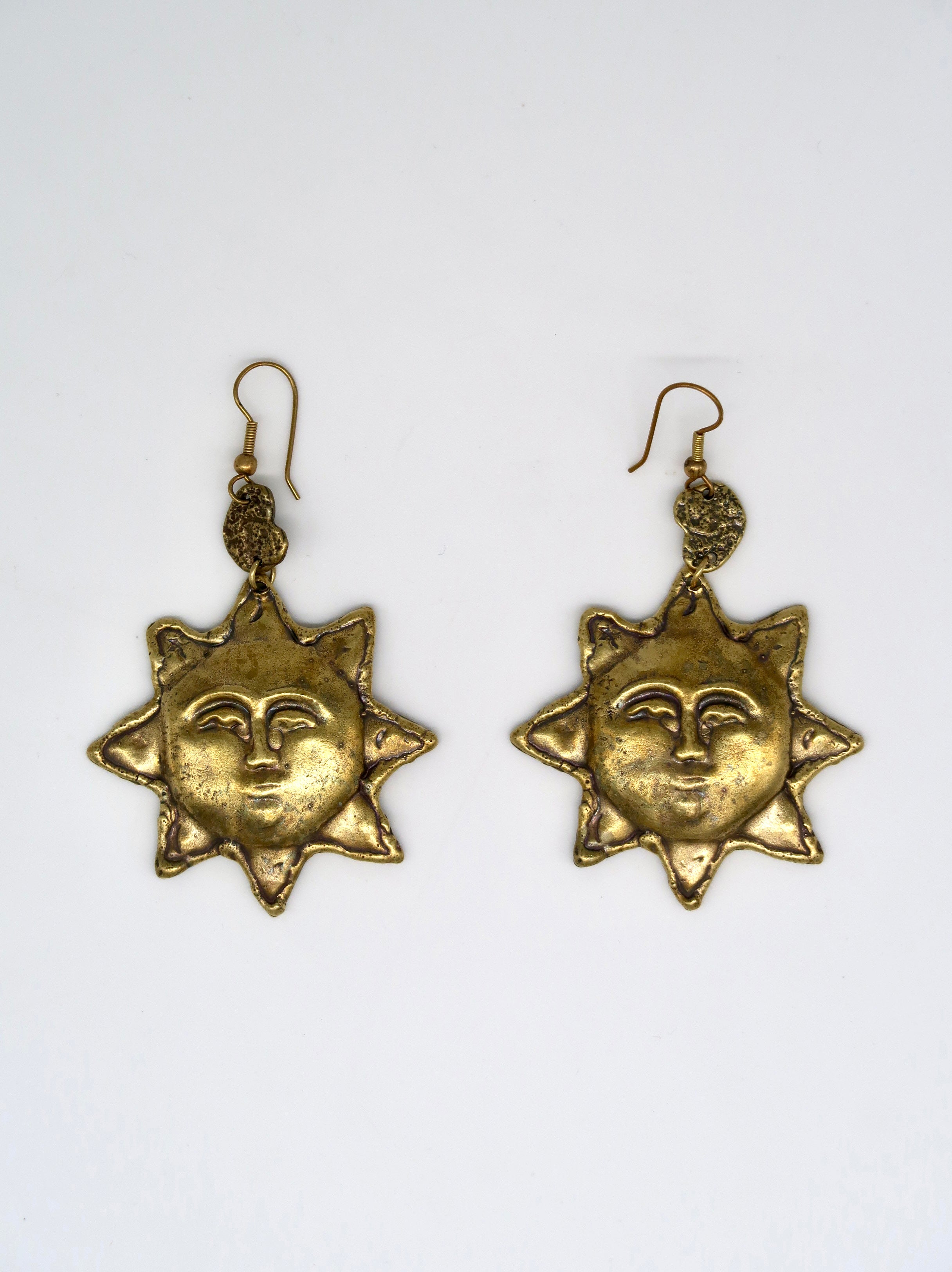 Sun Face Earrings