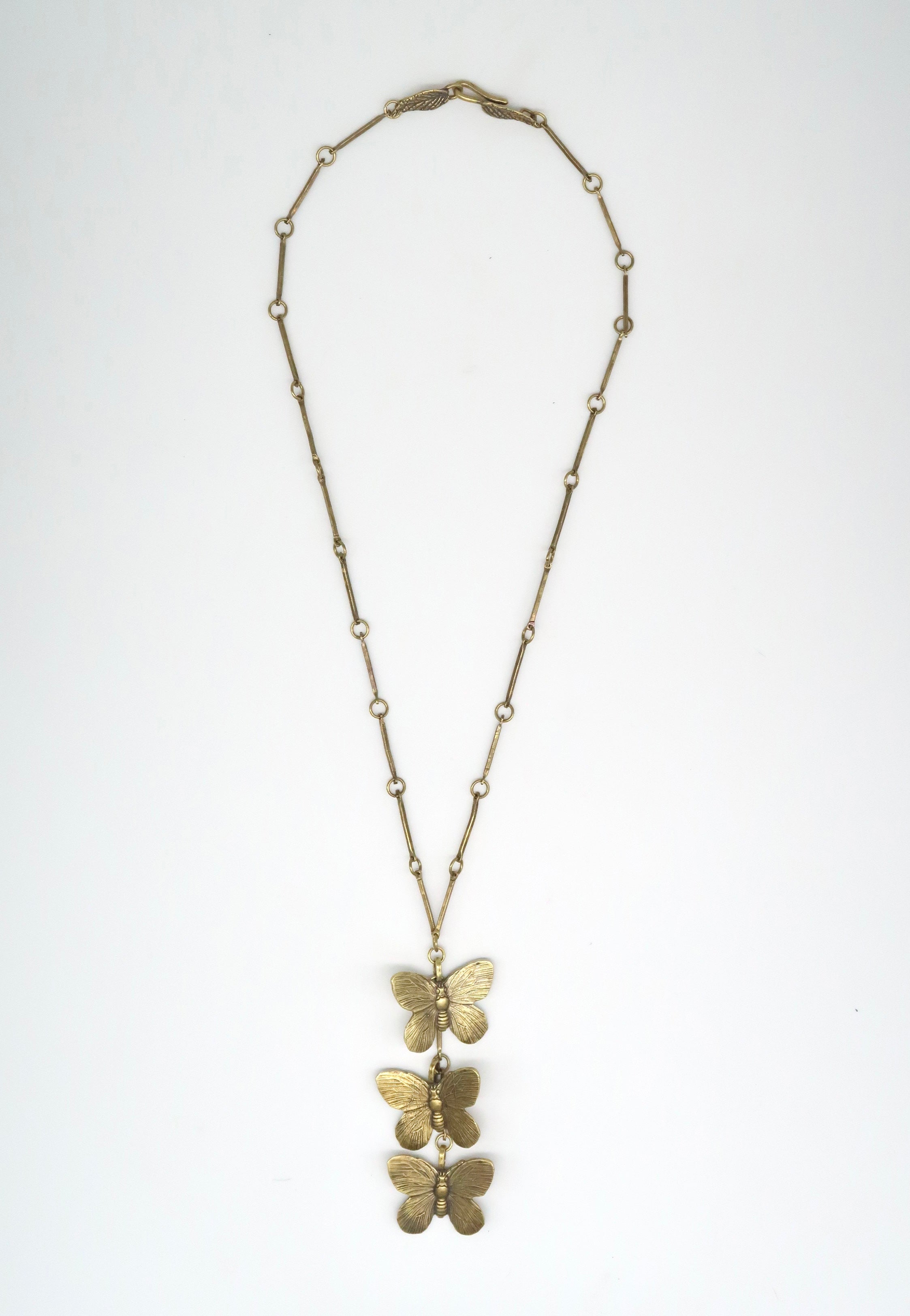 Three Butterflies Necklace