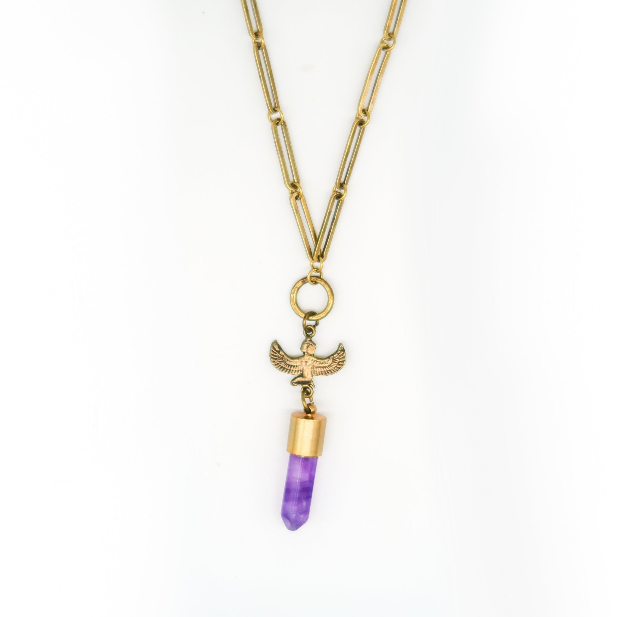 Isis Amethyst Talisman Necklace
