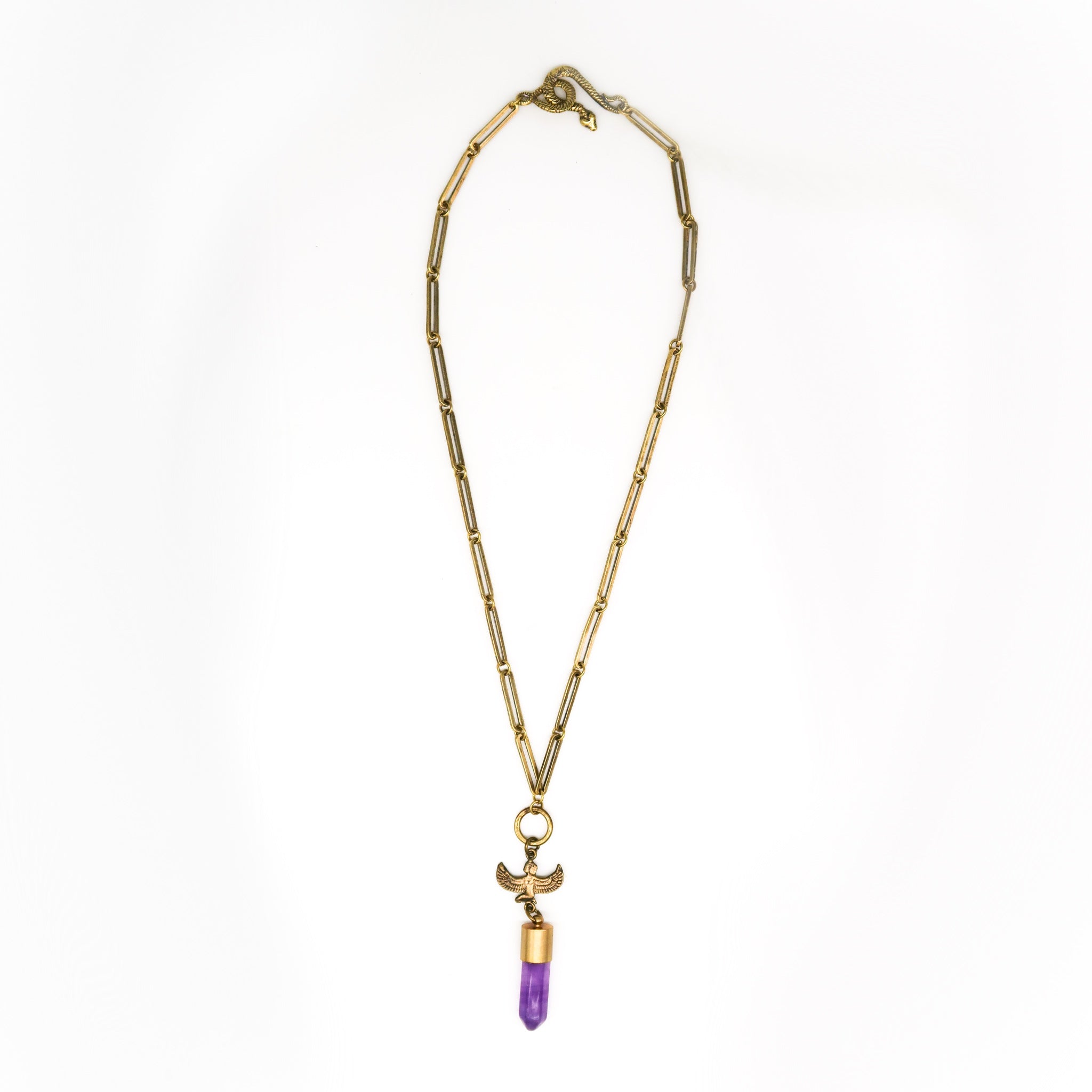Isis Amethyst Talisman Necklace
