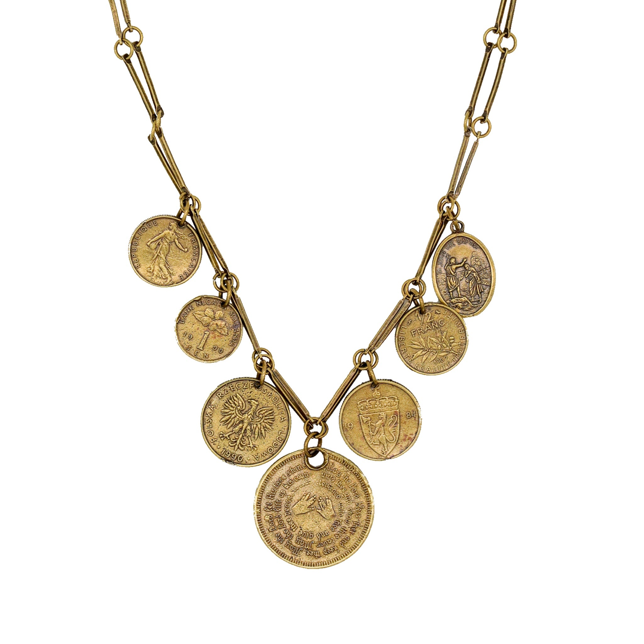 Mystic Coin Charm Necklace