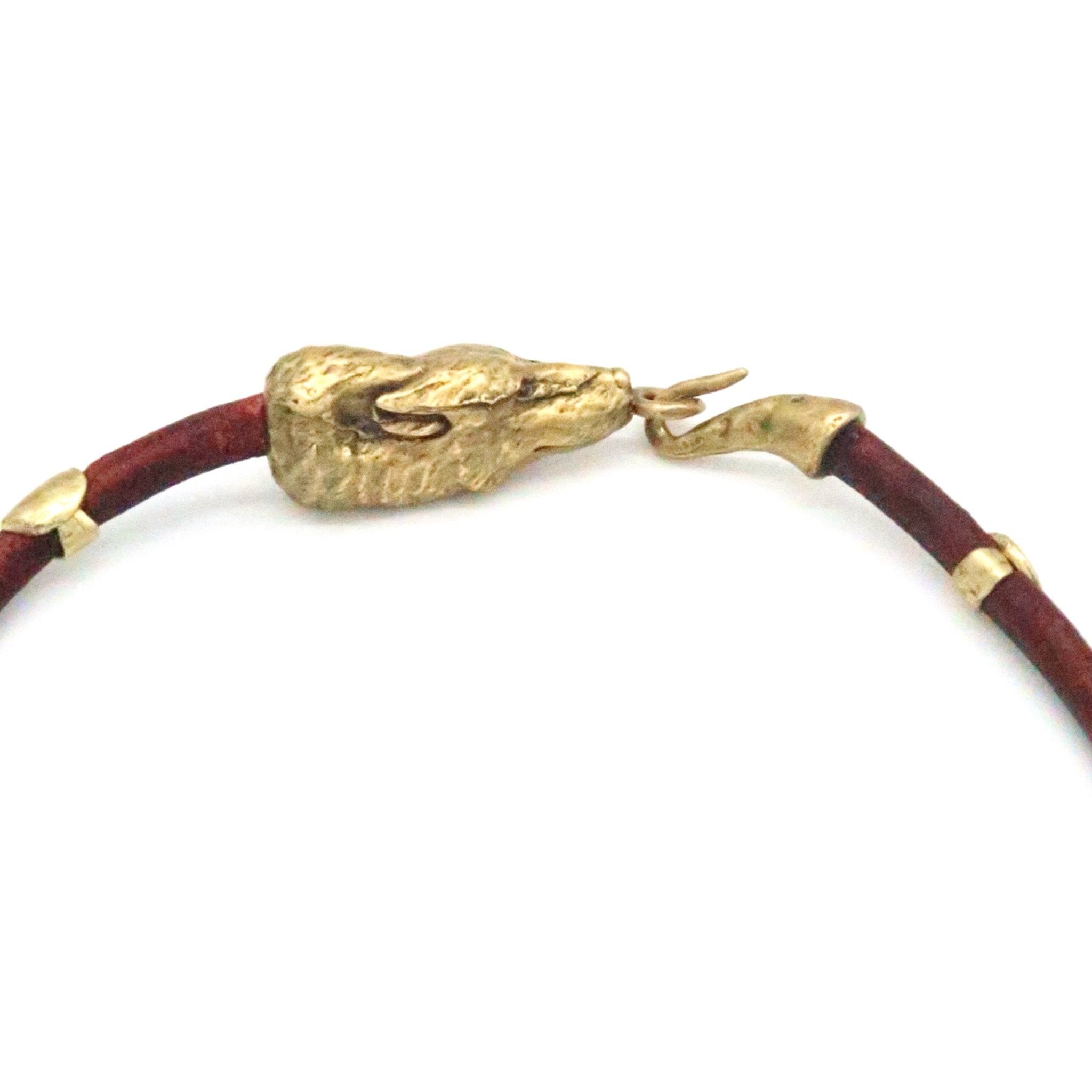Spirit Wolf Leather Choker