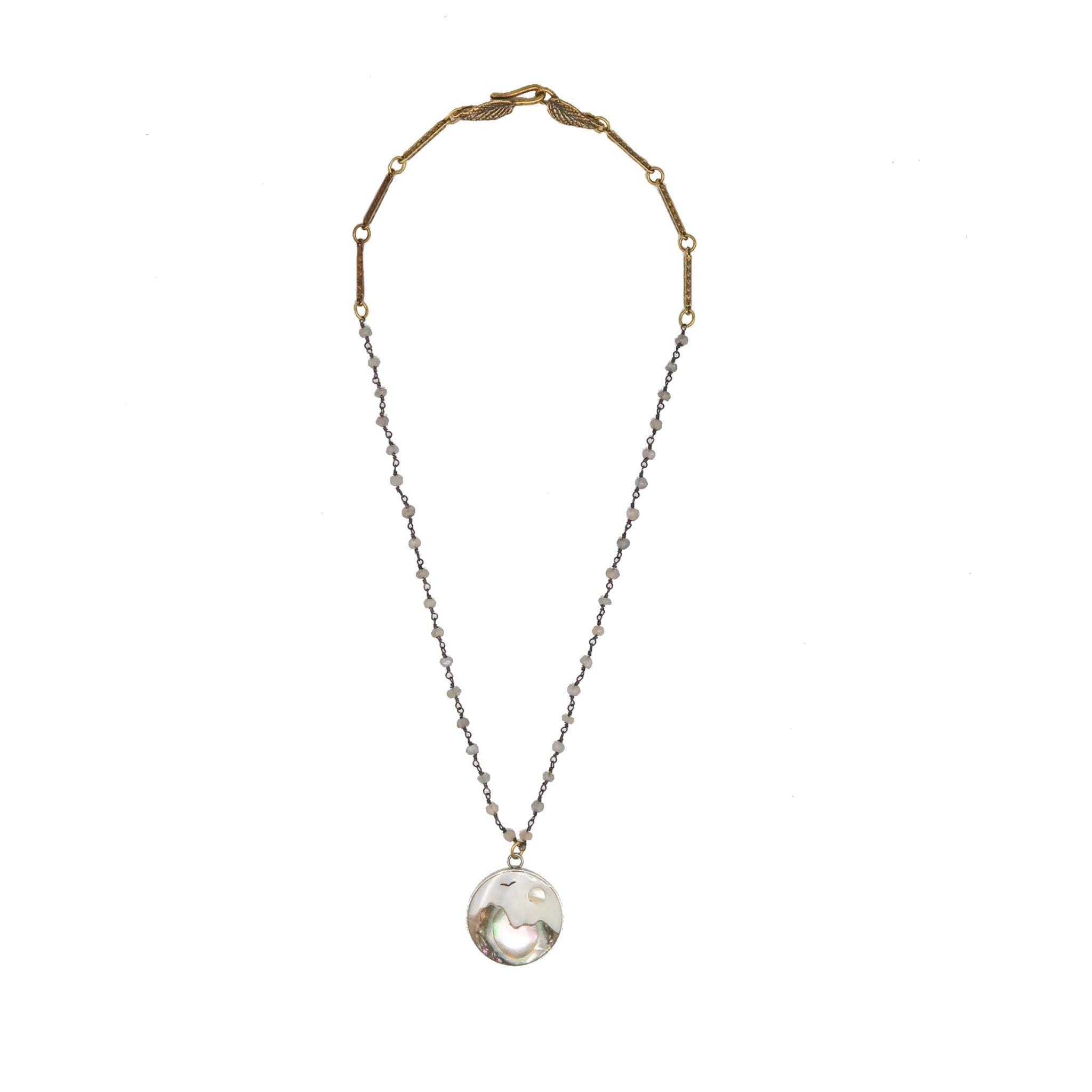 The Ocean Moon Laborite Necklace