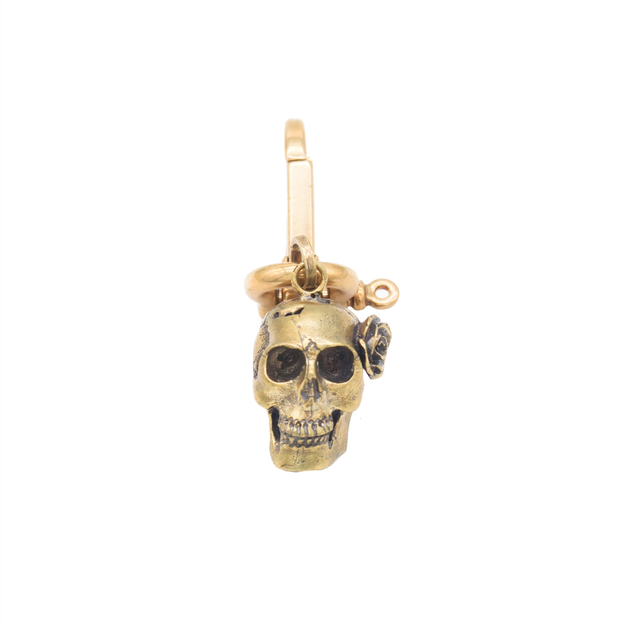 Skull & Rose Keychain / Bag Charm