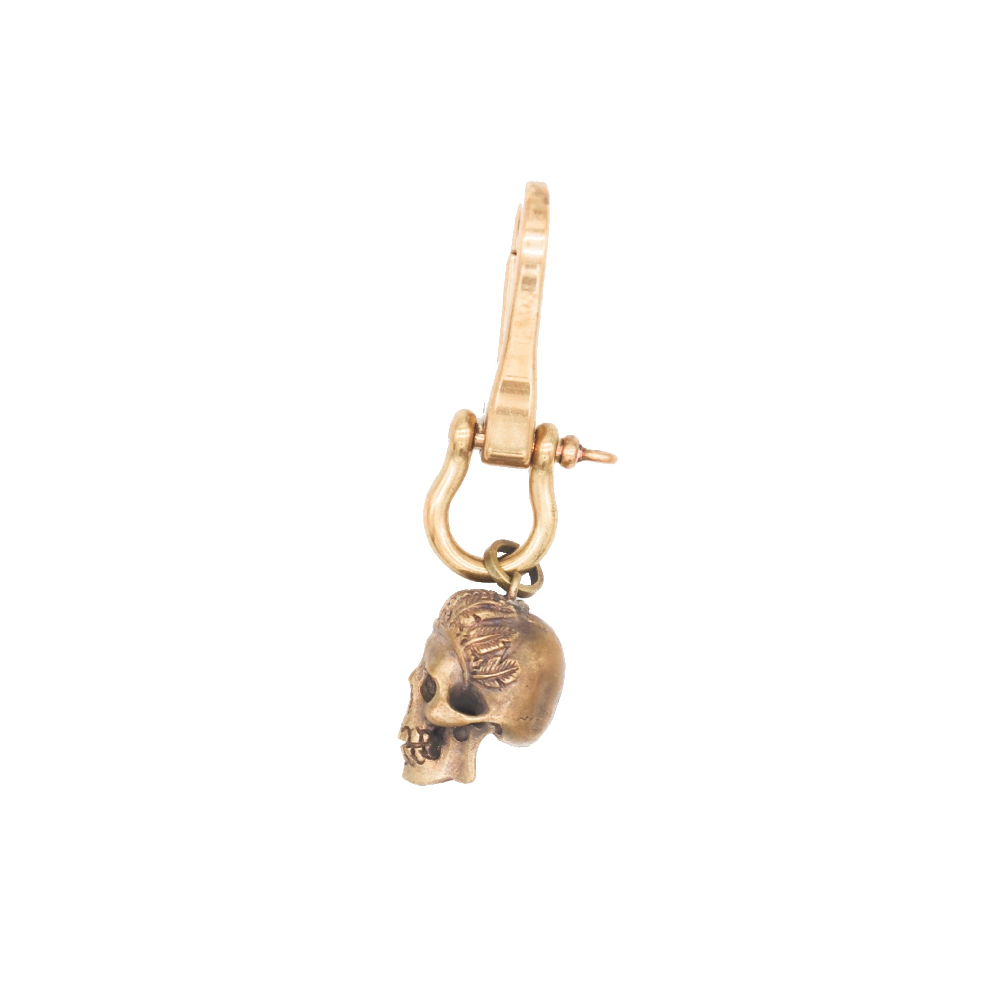Skull & Feathers Keychain / Bag Charm