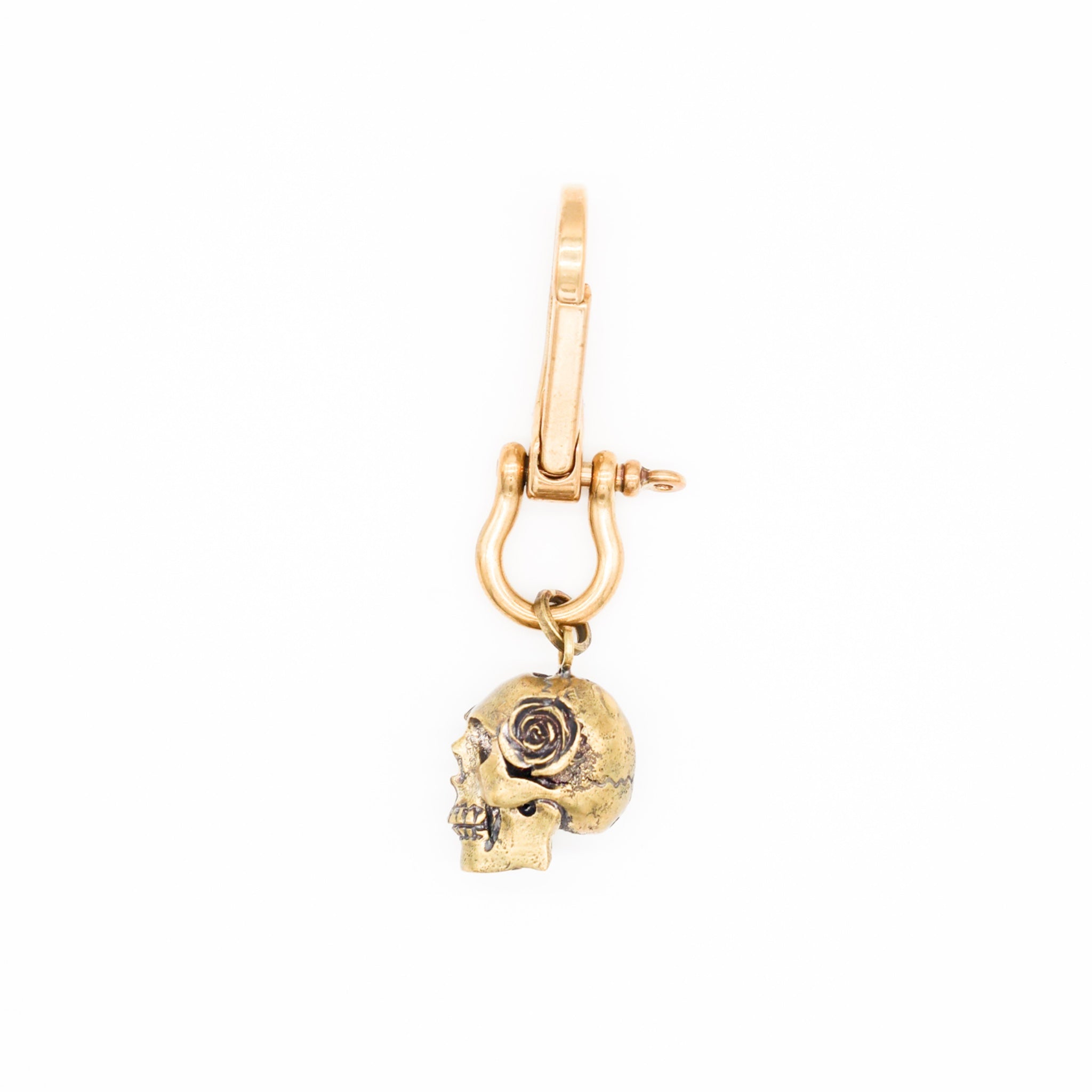 Skull & Rose Keychain / Bag Charm