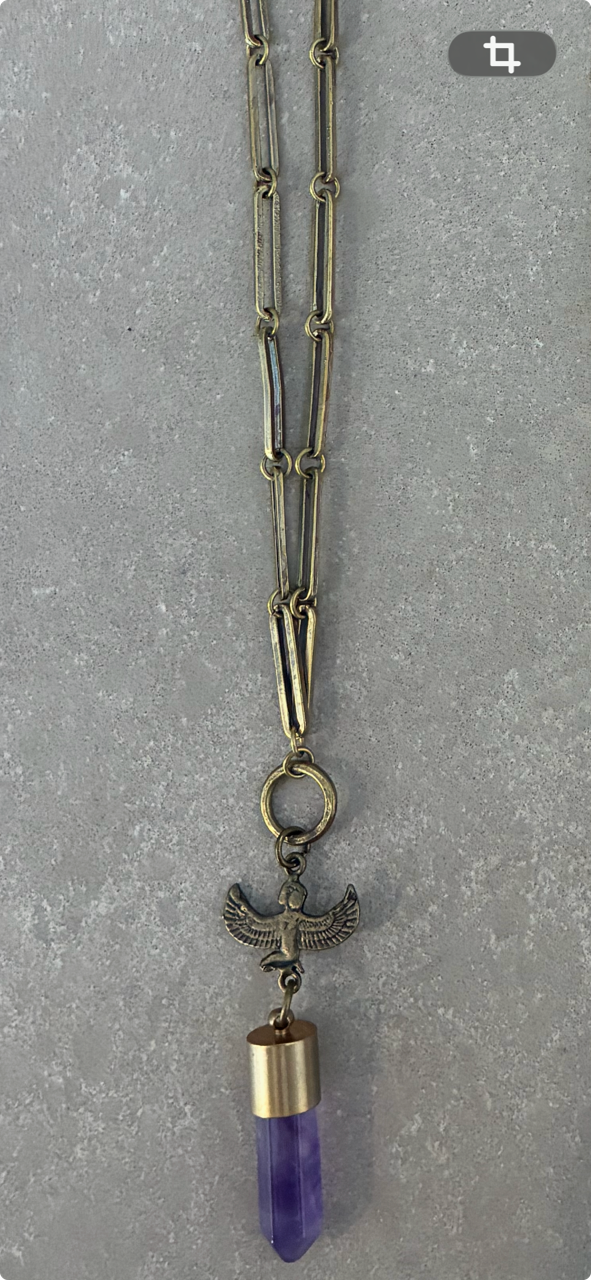 Isis Amethyst Talisman Necklace