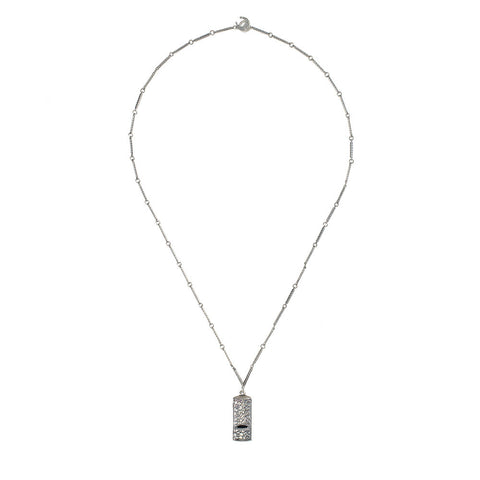 Sterling Silver Working Whistle Necklace