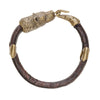 Image of Bear Head Leather Bracelet