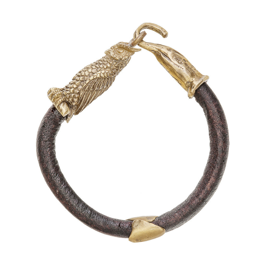 Owl Leather Bracelet
