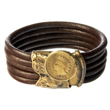 Native American Coin Screw Lock