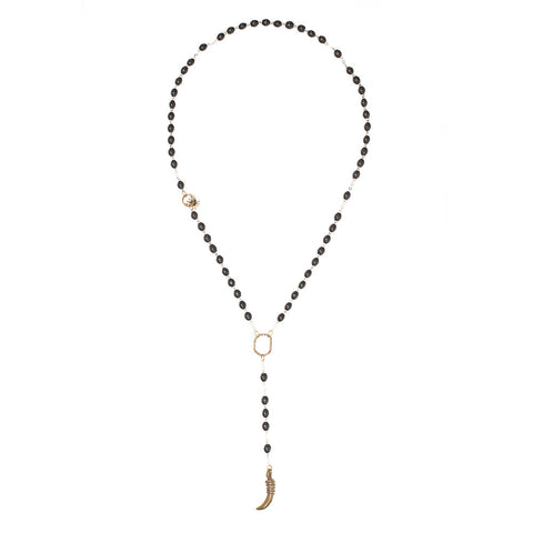 Wrap Claw Rosary Necklace