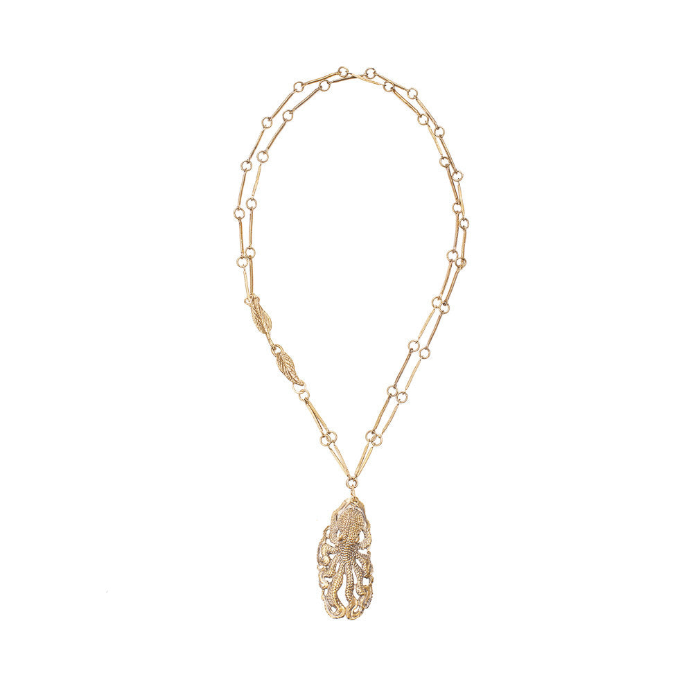 Textured Octopus Necklace
