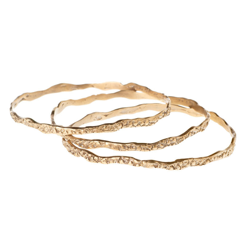 Thin Stingray Bangles - Set of Three