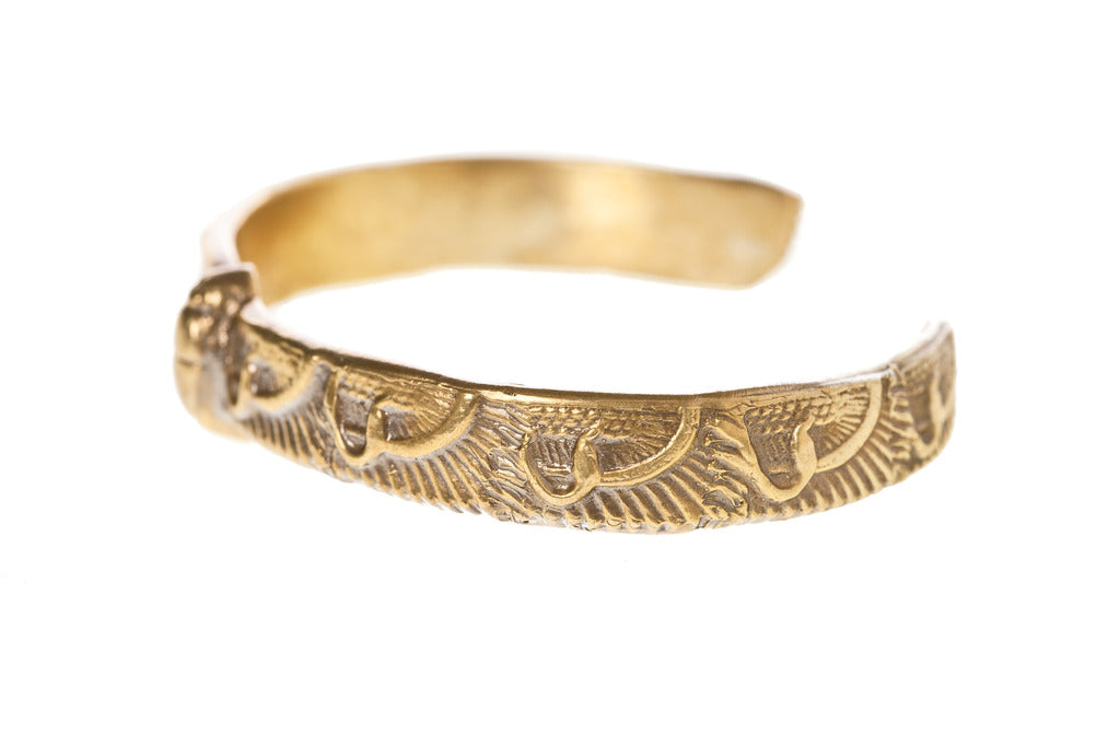 Winged Scarab Bangle