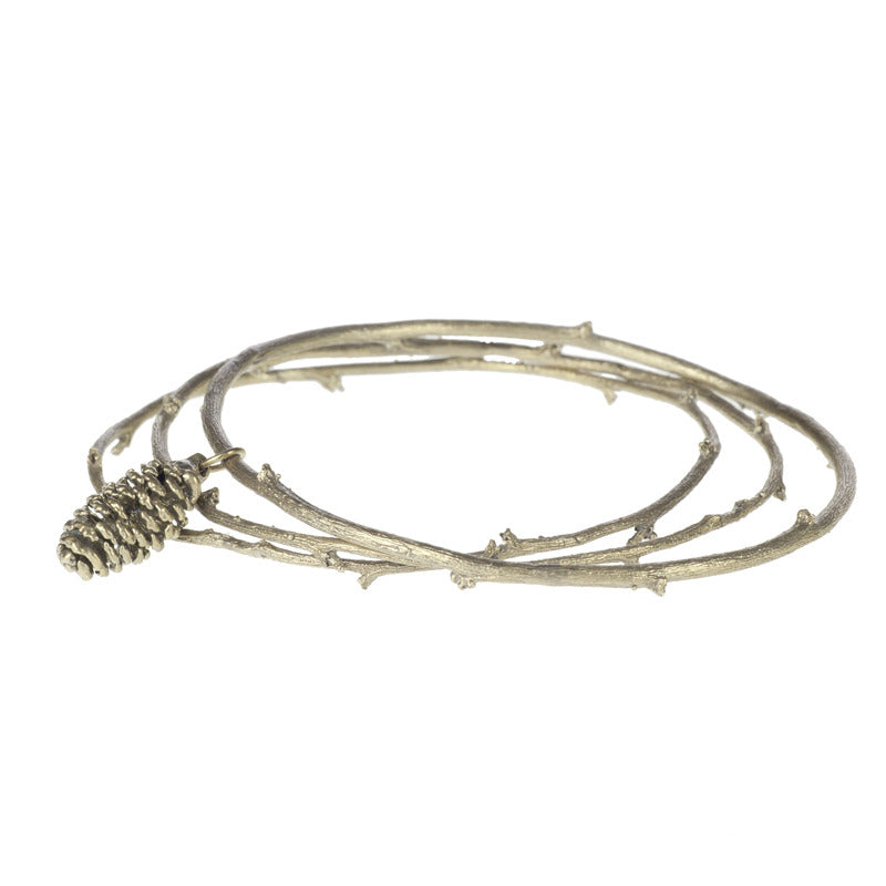 Branch Bangles with Pinecone
