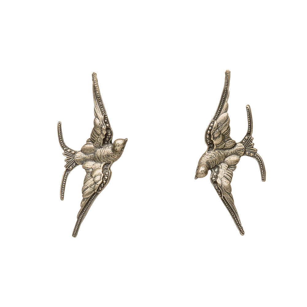 Reclaimed Sterling Soaring Bird Earrings