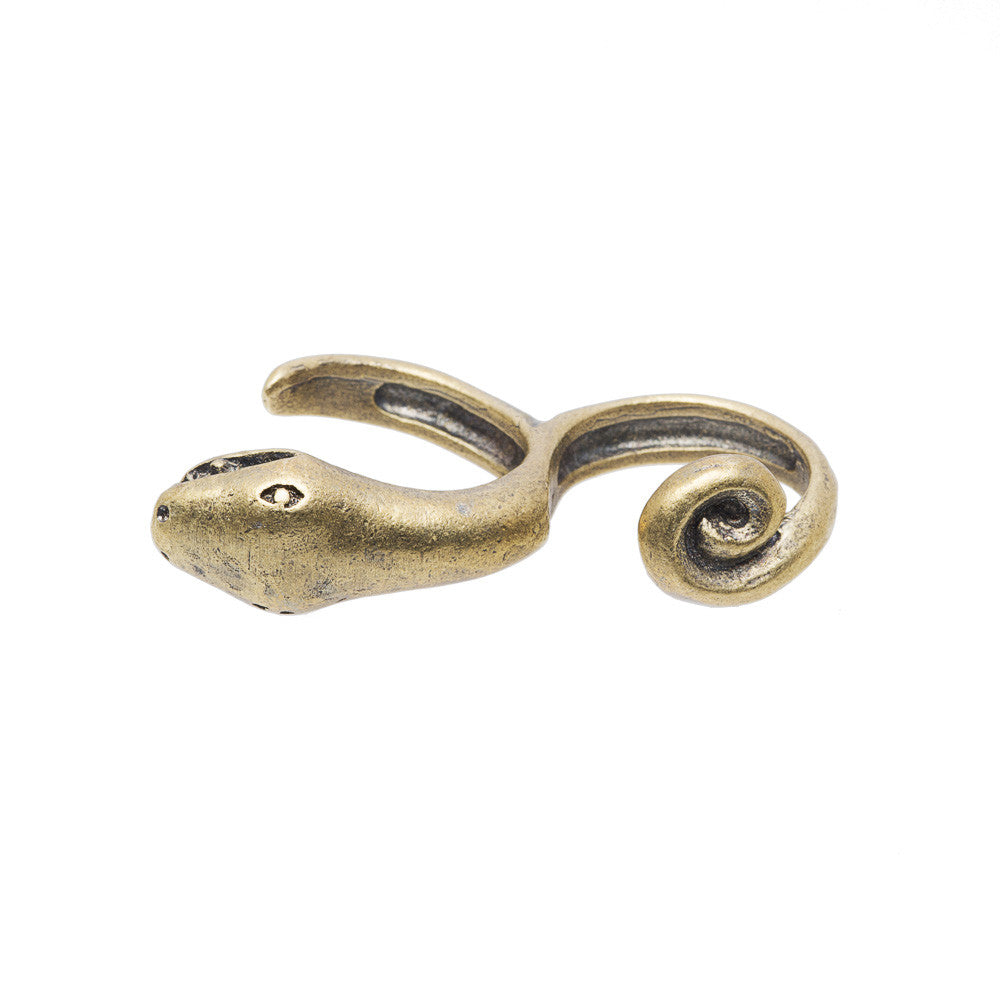 Serpent Double Finger Ring