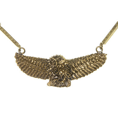 Swooping Owl Necklace