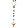 Image of Shark Tooth & Dove Rosary Necklace