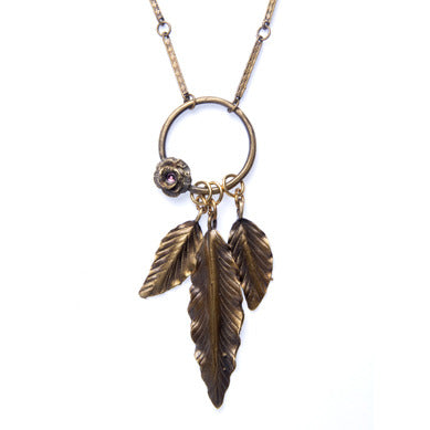 Three Leaves  Necklace