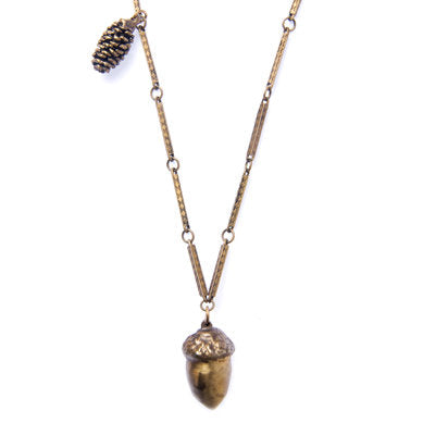 Acorn & Pine Cone Necklace