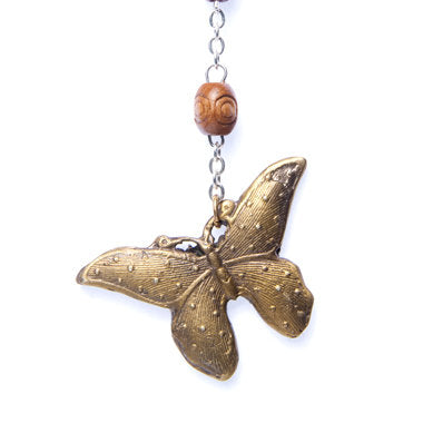 Butterfly Rosary Necklace