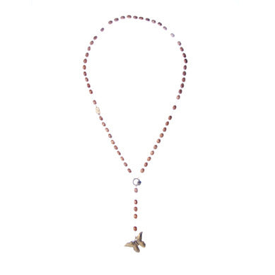 Butterfly Rosary Necklace