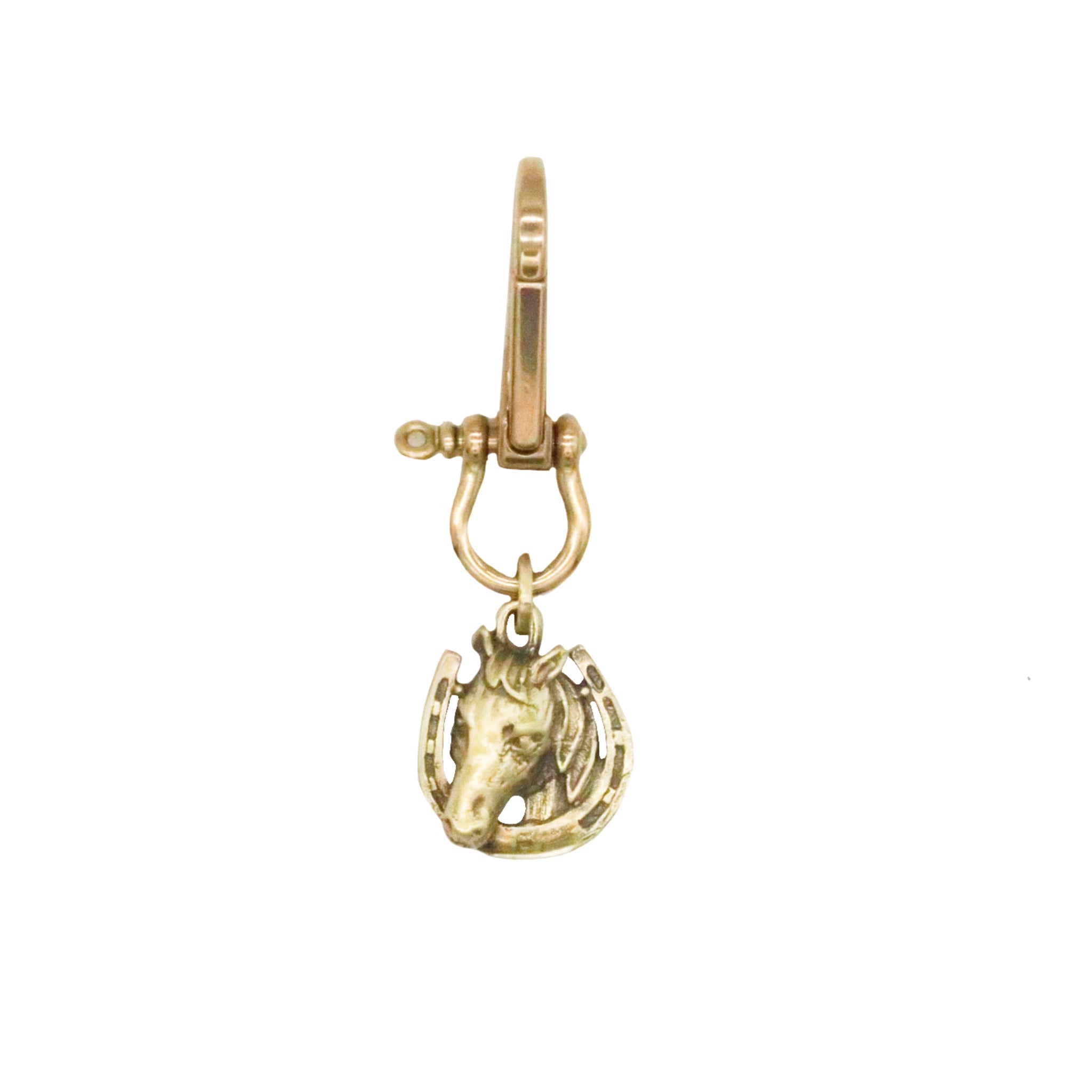 Horse in Horseshoe keychain/bagfob/pendant