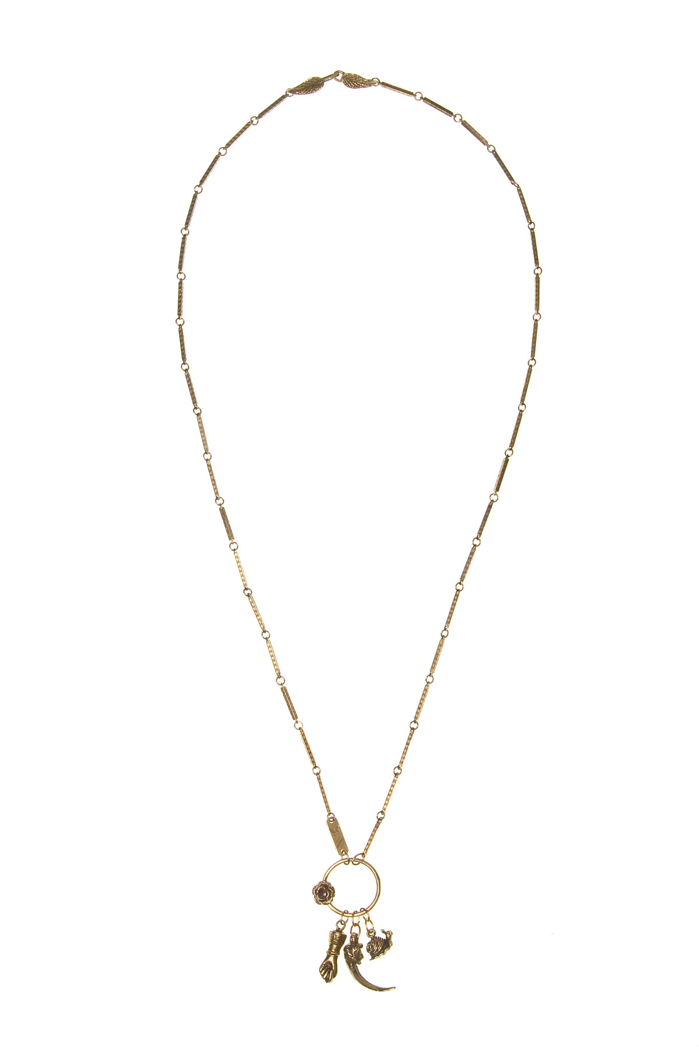 Figa, Snail & Claw Charm Necklace