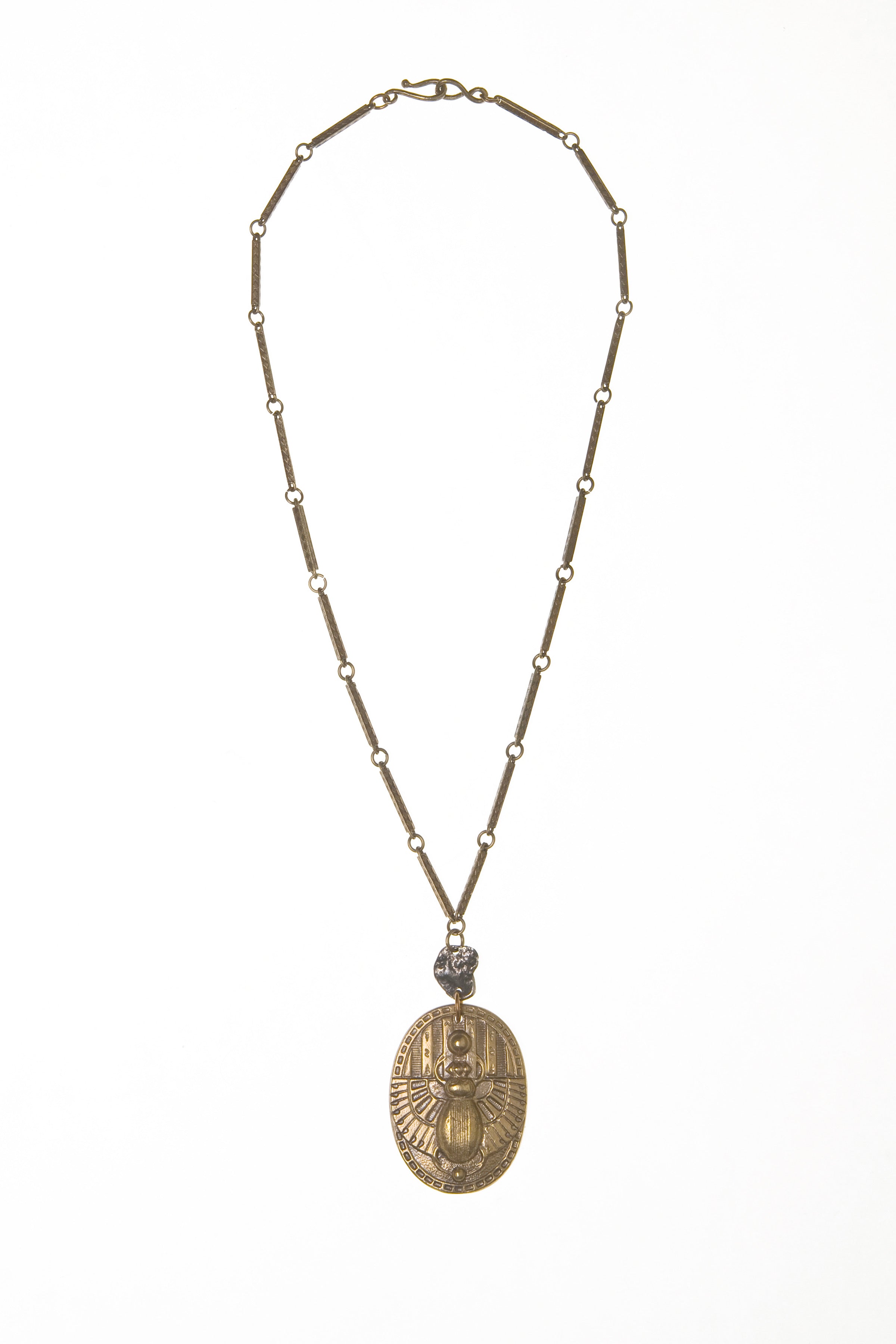 Deco Scarab Necklace