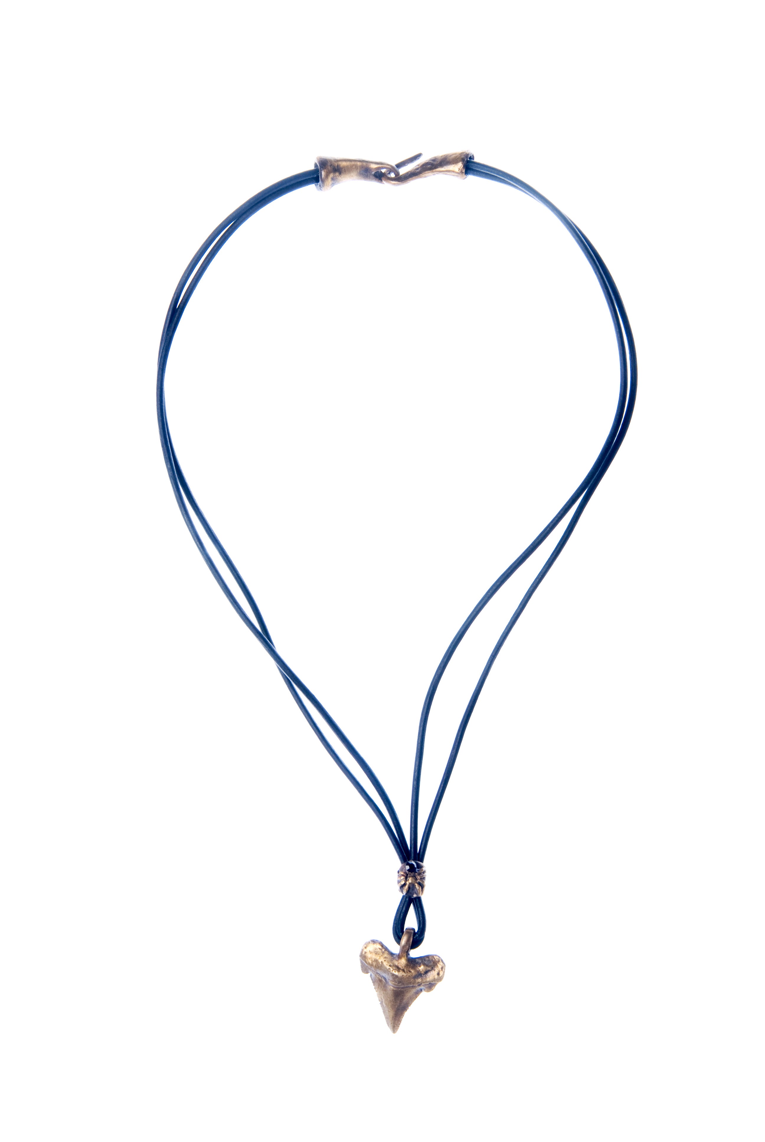 Shark Tooth Leather Necklace
