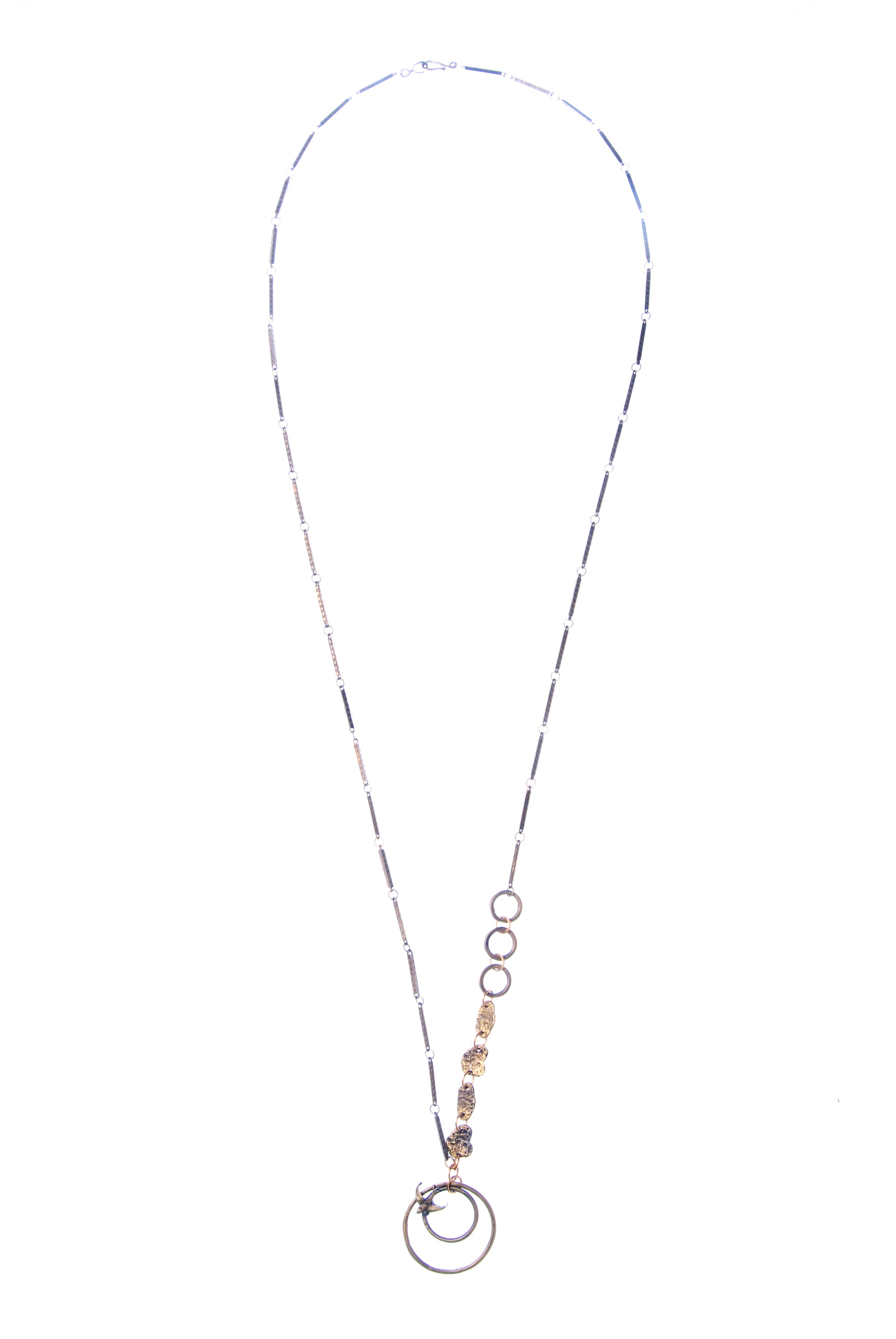 Double Bird Circle Necklace