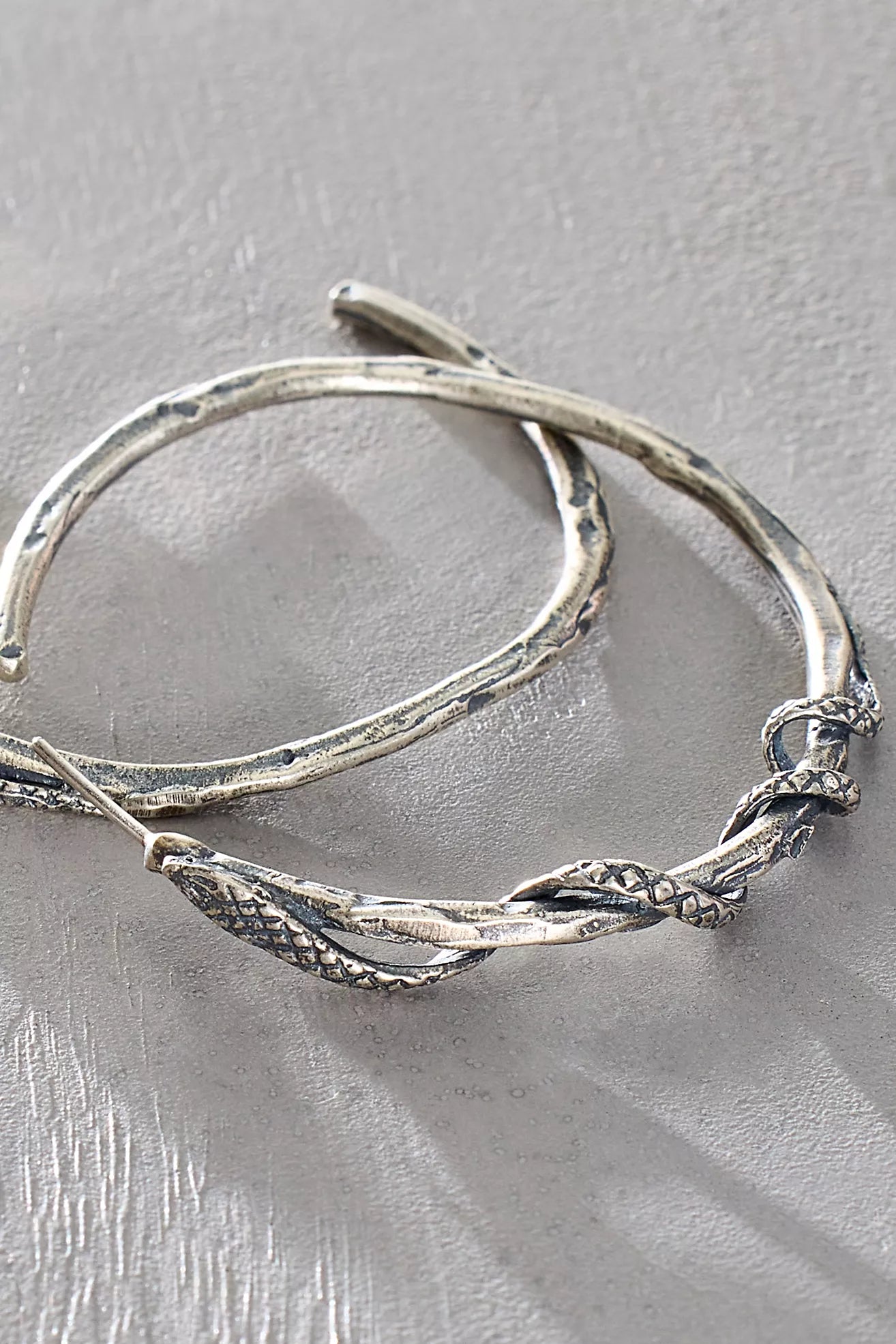 Serpent Wrap Hoops