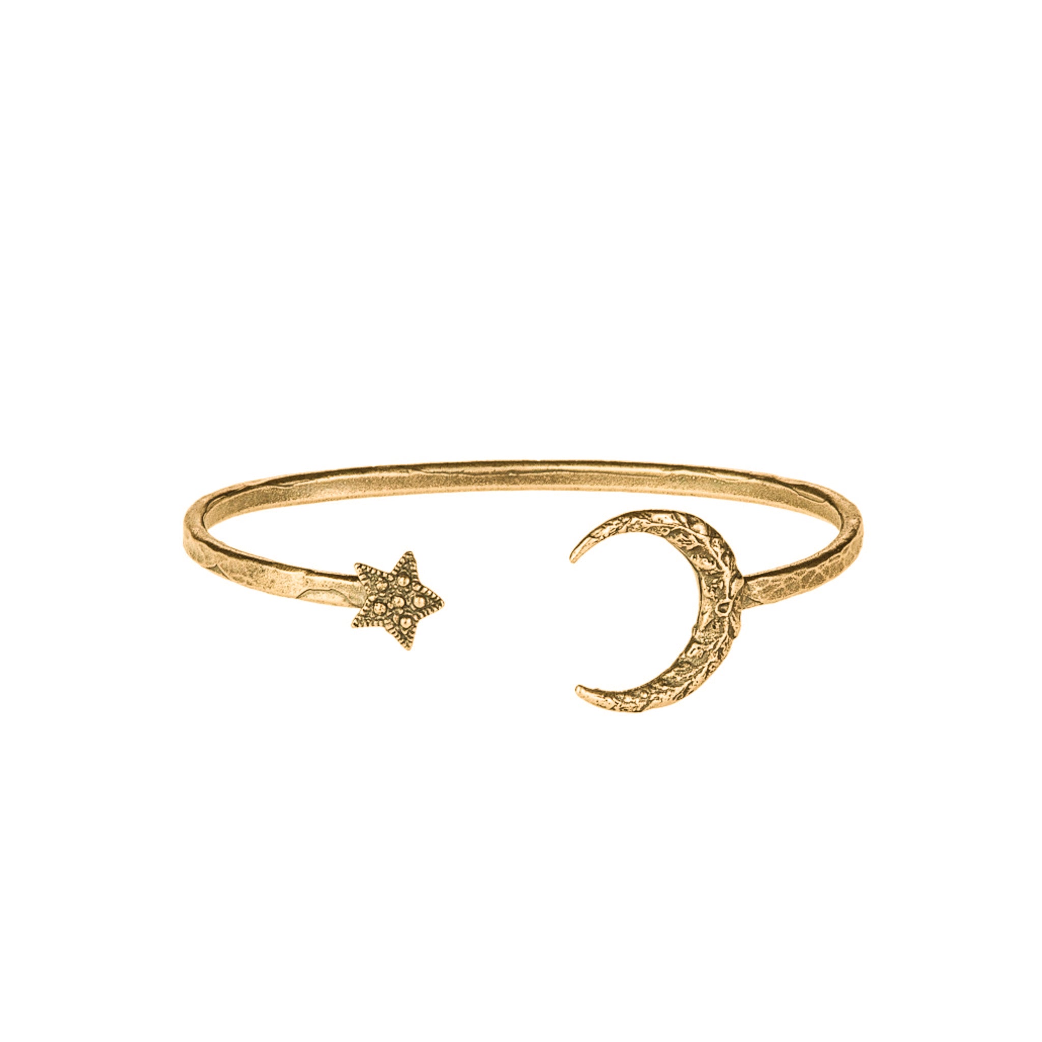 Crescent Moon & Star Bangle