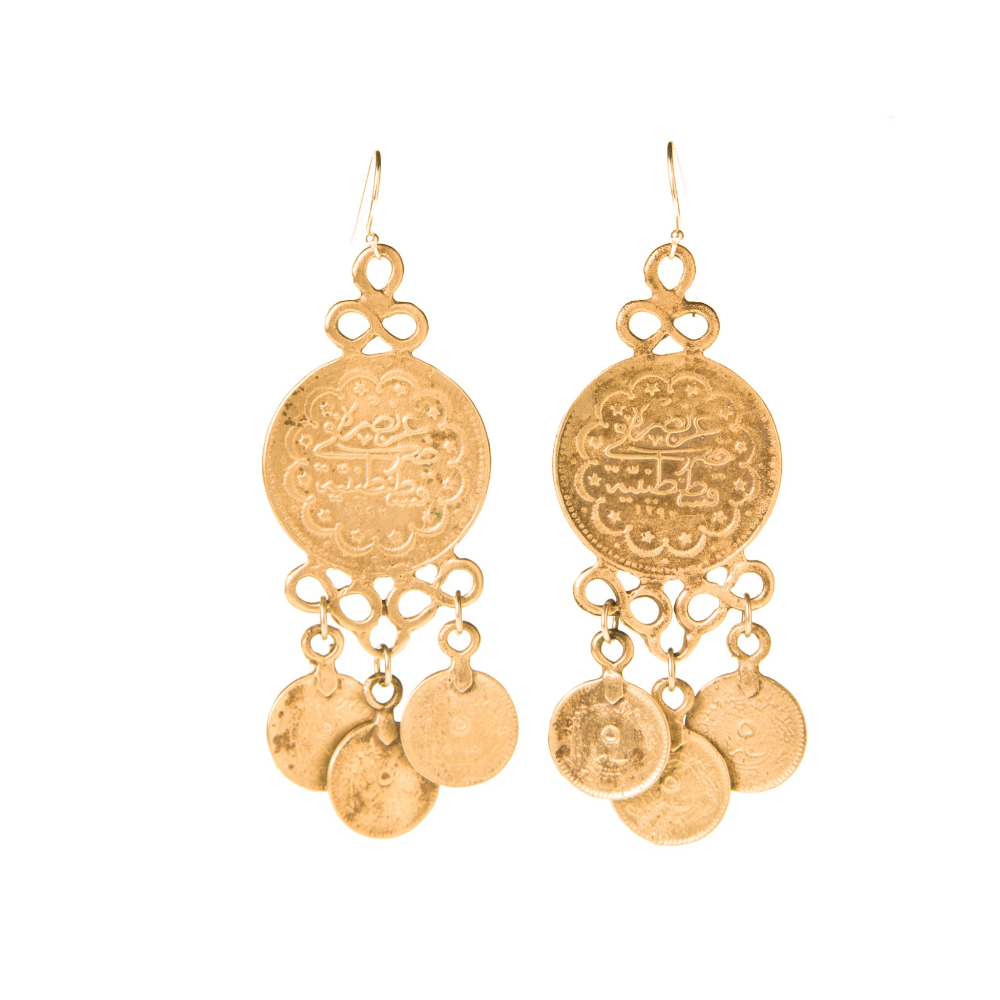 Middle Eastern Coin Earrings