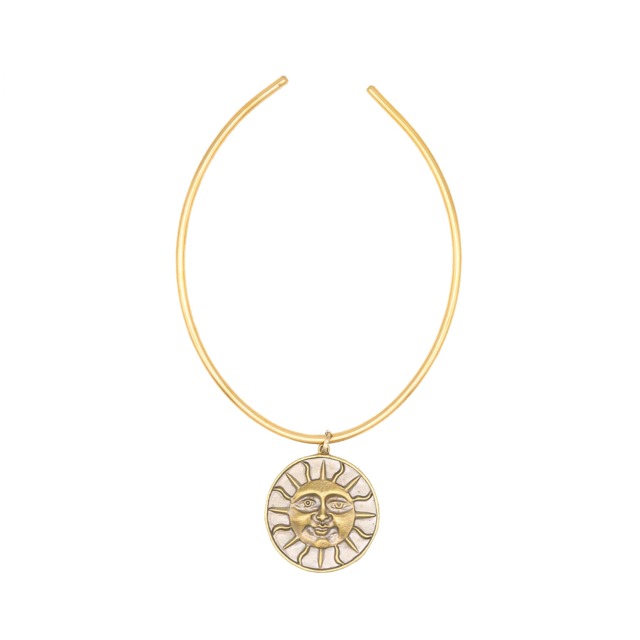 Sun Face Collar Necklace