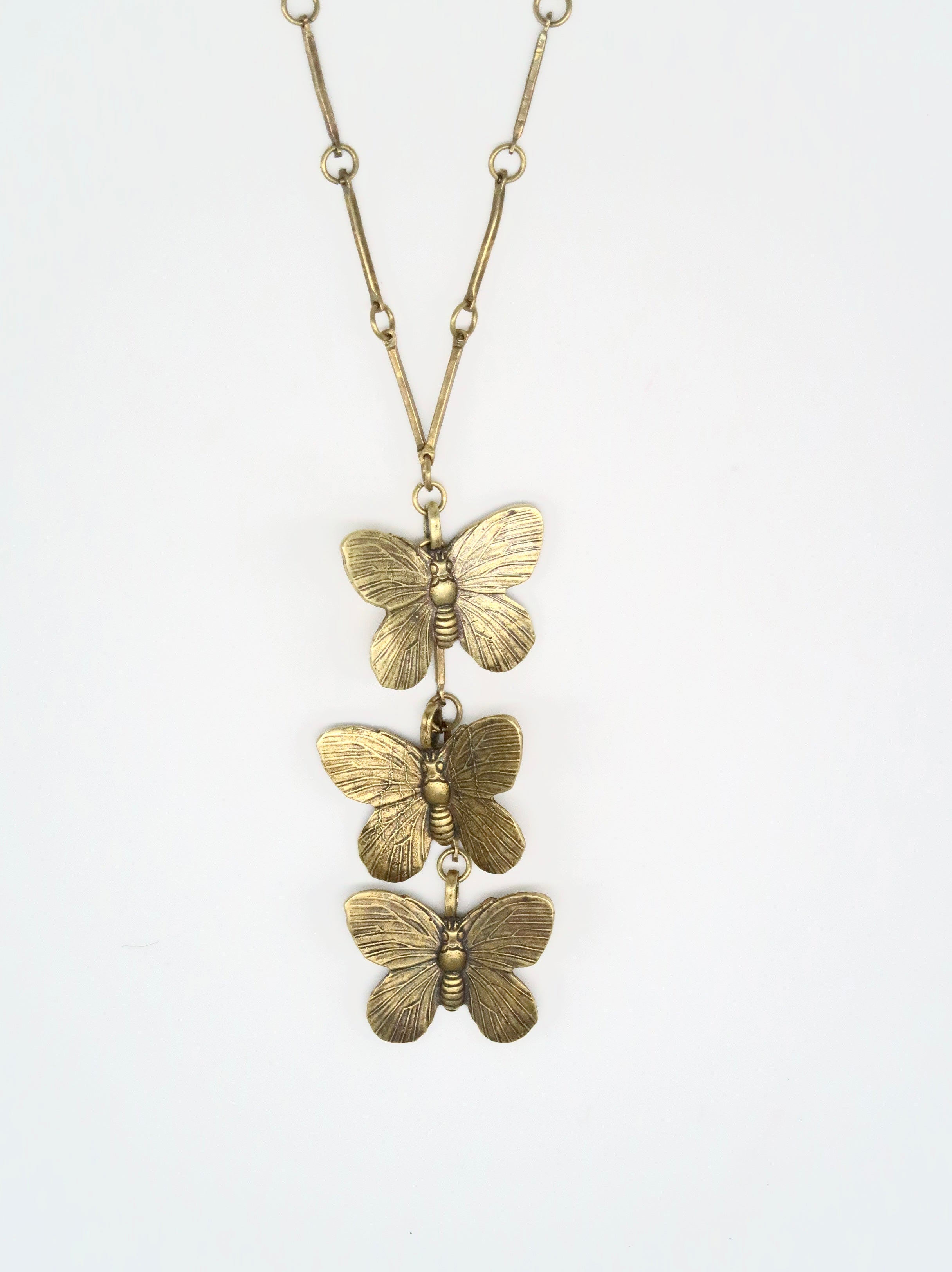 Three Butterflies Necklace